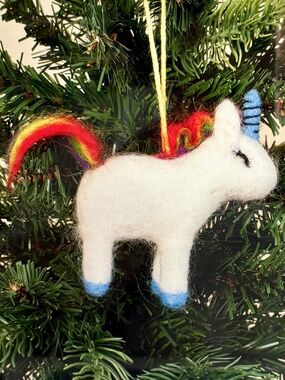 Drake General Store Felt Ornament "Unicorn" NWT